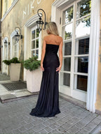 Black Tie Corset Gown For Weddings, Galas & Formal Evening Events UK