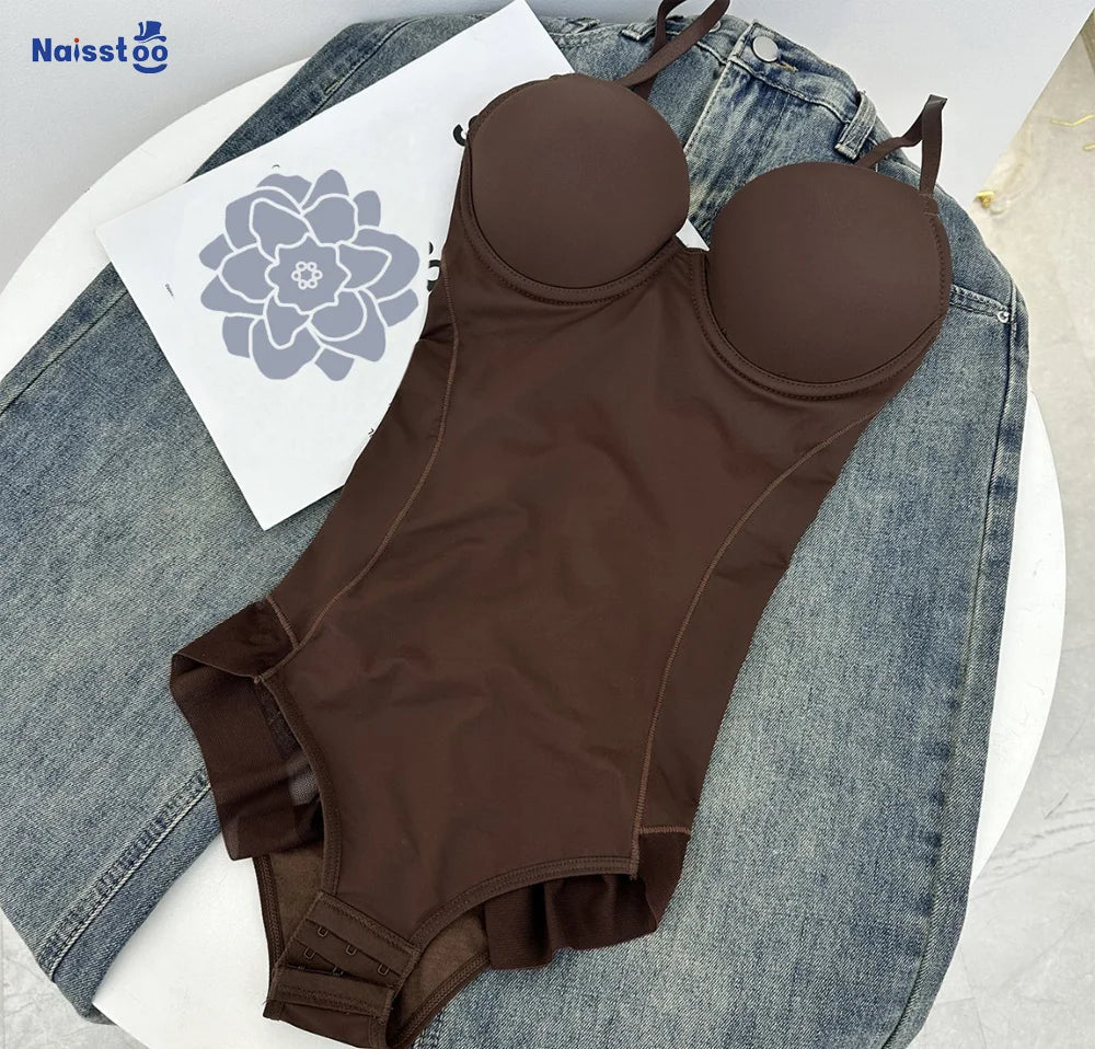 Naisstoo Women Shapewear Bodysuit for Tummy Control Seamless Body